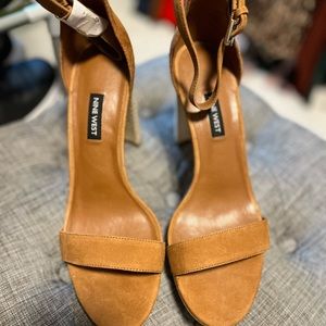 Nine West Brown Dempsey Platform Sandals Size 9 1/2